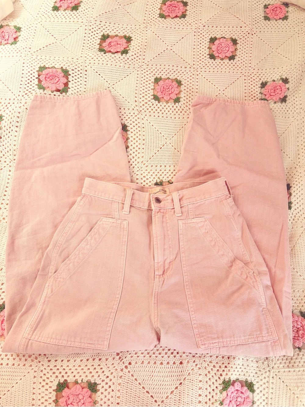 Universal Thread Light Pink Wide Leg Jeans